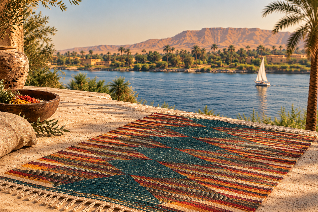 Handmade Amcient Egyptian Kilim rug