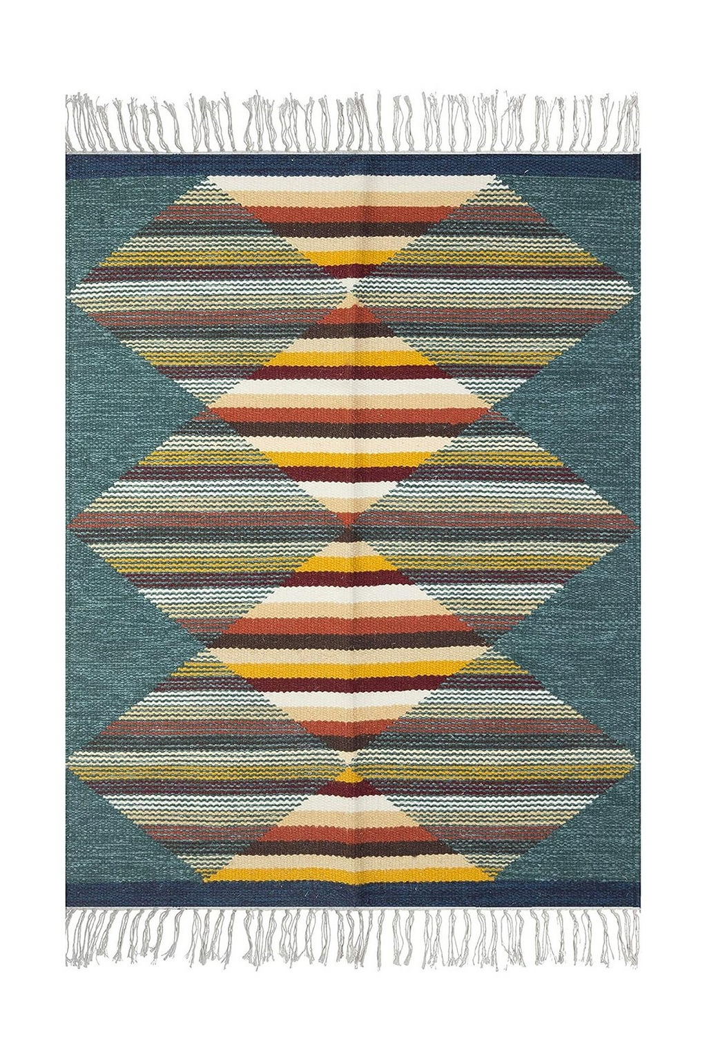 Oasis - Vibrant multicolour diamonds 80 x 150 cm